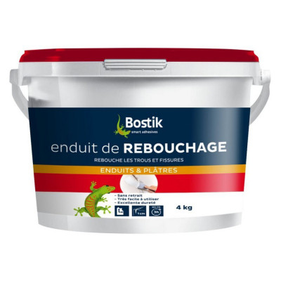 ENDUIT REBOUCHAGE PATE 4KG BOSTIK