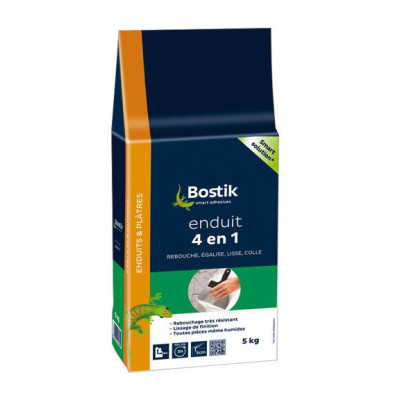 ENDUIT 4EN1 M.USAGES POUDRE 5KG BOSTI (Vendu par 4)