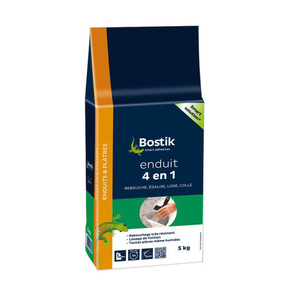 BOSTIK - Enduit 4 en 1 Poudre 5kg