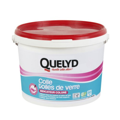 Colle toiles de verre système rose, indicateur coloré 10kg