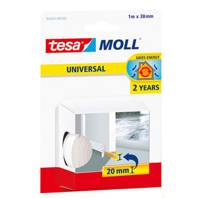 Calfeutrer - Bas de porte mousse PVC blanc 1m x 38mm