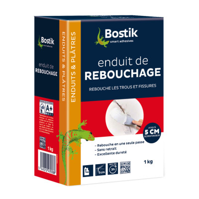 ENDUIT REBOUCHAGE POUDRE 15KG BOSTIK