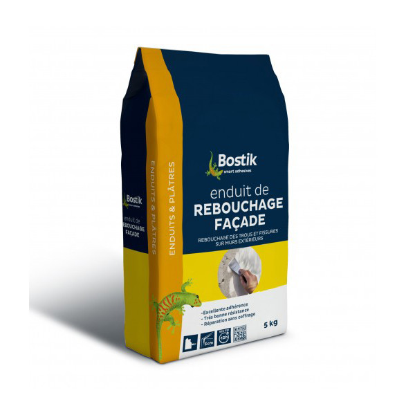 BOSTIK - Enduit de Rebouchage Façade Poudre 5kg