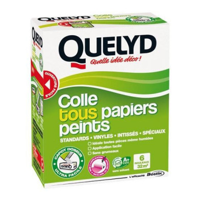 Colle tous papiers peints avec indicateur coloré rose 150g
