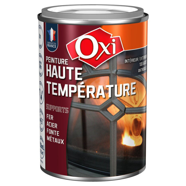 OXI - Peinture Haute Température Noir 250ml