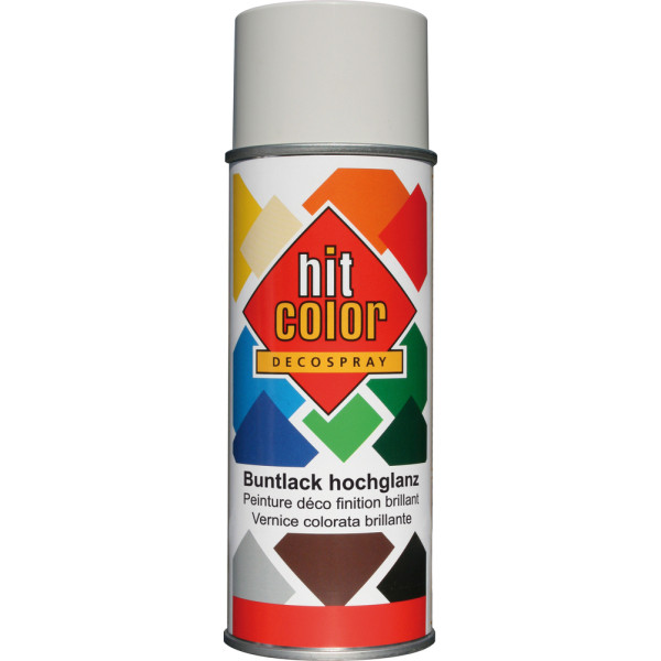 HITCOLOR - Peinture Brillante HitColor Aérosol 400ml Crème RAL 9001