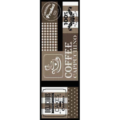 Tapis Coffee marron 50x150cm sur cintre