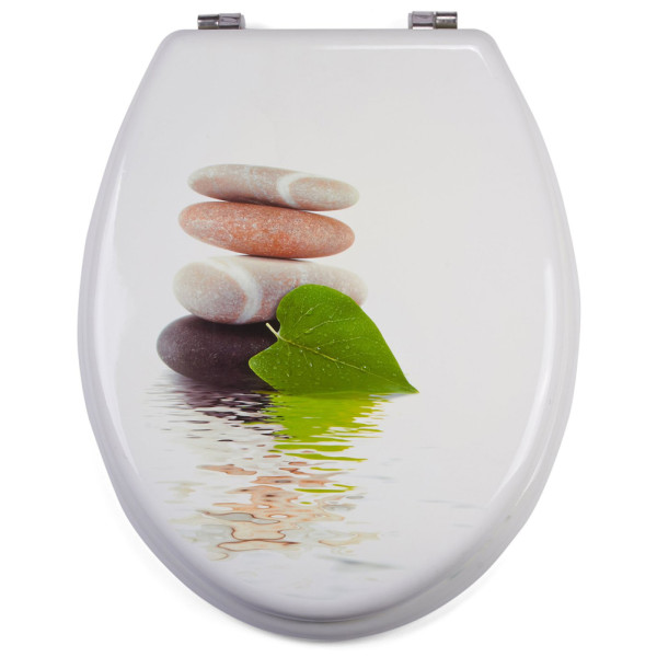 M S V - Abattant WC MDF Lingga Blanc Vert