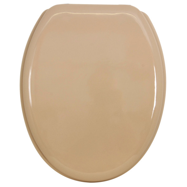 M S V - Abattant WC MDF Charnière Inox Beige