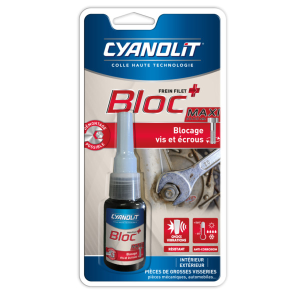 CYANOLIT - Bloc + Maxi Résine de Freinage 10ml