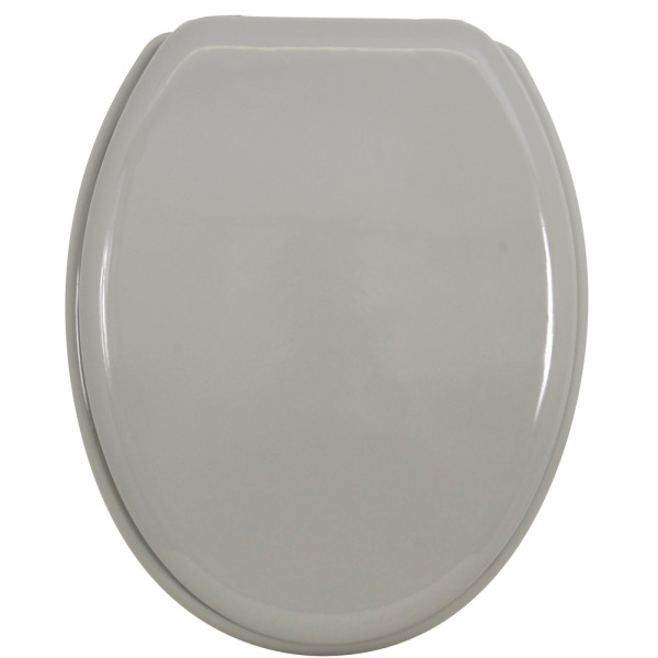 M S V - Abattant WC MDF Charnière Inox Gris