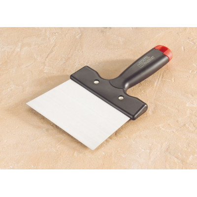 Couteau à enduire : lame carbone, manche polypropylène 22cm