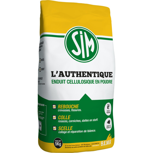 SIM - Sim l'Authentique Enduit Cellulosique 5kg