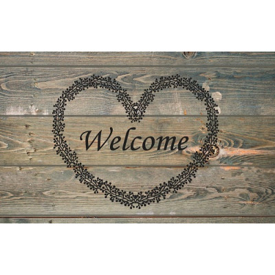 Tapis Wood heart brown 50x80cm sur cintre