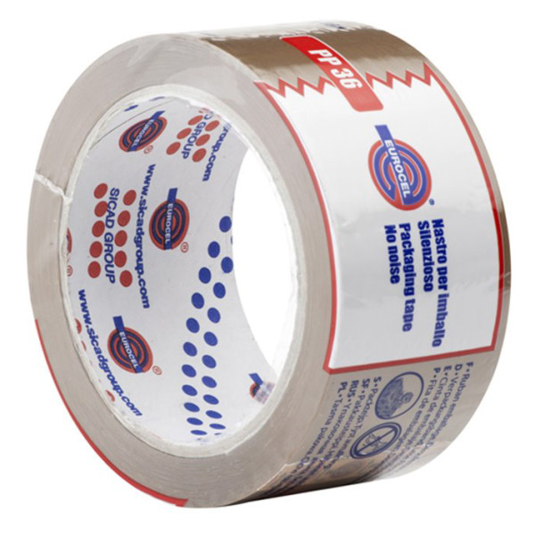 EUROCEL - Ruban Polypropylène Emballage Havane 50mmx66m