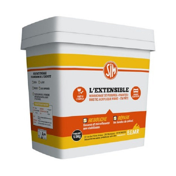 SIM - Sim l'Extensible Mastic Acrylique Fibré en Pâte 1kg