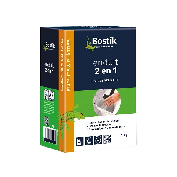 BOSTIK - Enduit 2 en 1 Poudre 1kg