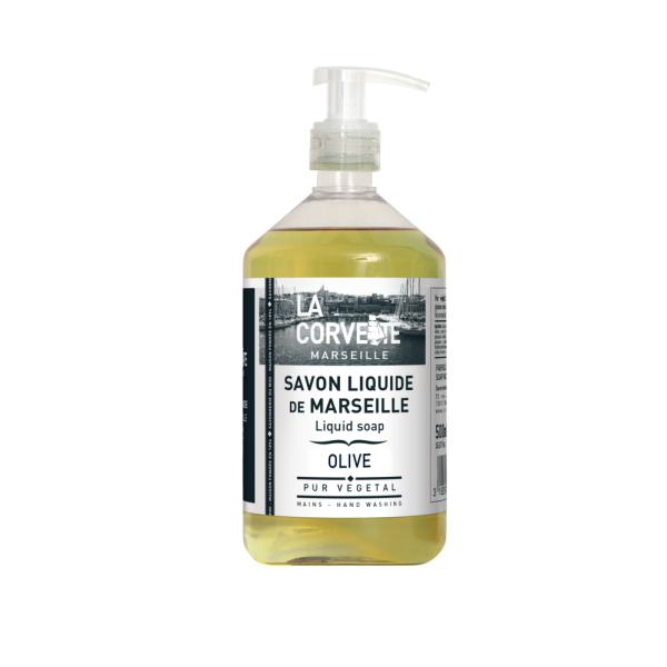 LA CORVETTE - Savon de Marseille Liquide Parfumé Olive Flacon Pompe