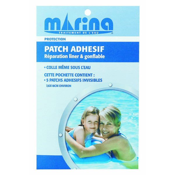 MARINA - Patchs Adhésifs Réparation Liner et Gonflable x5