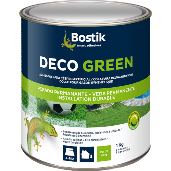 BOSTIK - Colle Gazon Synthétique Deco Green 1kg Verte