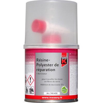Résine polyester de réparation 250gr