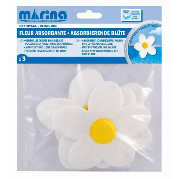 MARINA - Fleur Absorbante Lot de 3