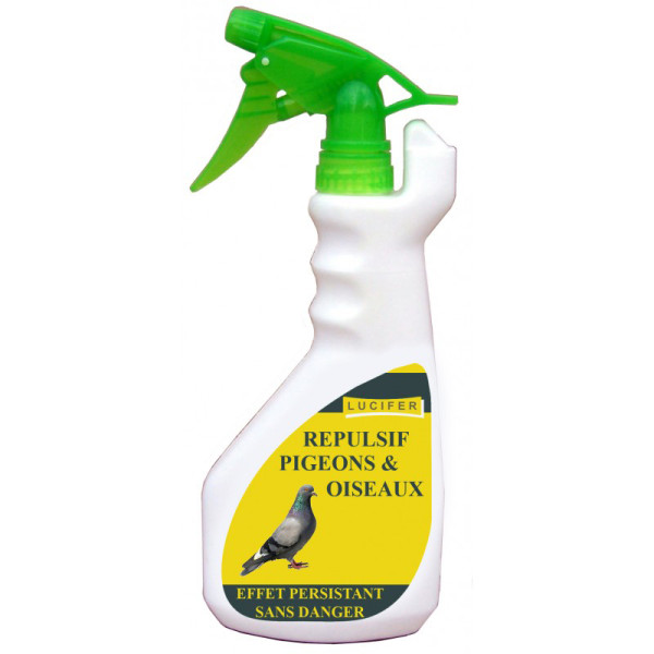 LUCIFER - Repulsif Pigeons Oiseaux Pulverisateur 750ml