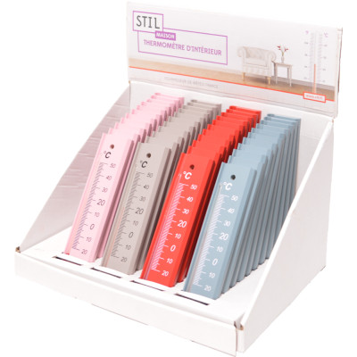 THERMOMETRE BOIS BOX DE 48 PIECES