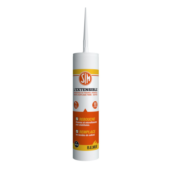 SIM - Sim l'Extensible Mastic Acrylique Fibré en Pâte Cartouche 310ml
