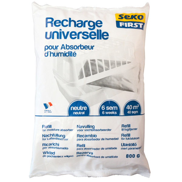 SEKOFIRST - Recharge Absorbeur Universelle Sekofirst Neutre Sachet 800g