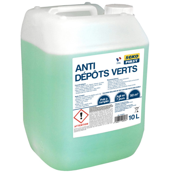 SEKOFIRST - Anti-Dépôts Verts Sekofirst 10L Box de 60 Fûts