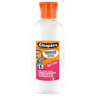 Cléopâtre colle forte adhésive transparente flacon de 100gr