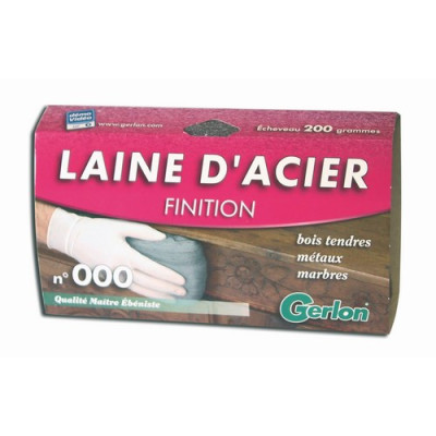 Laine d'acier n°000 finition 200gr