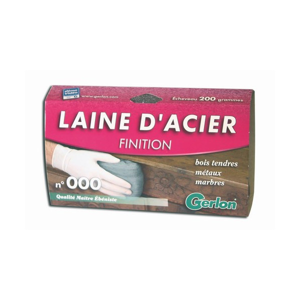 GERLON - Laine d'Acier n°000 Finition 200g