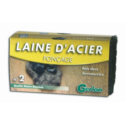 Laine d'acier n°2 ponçage 200gr