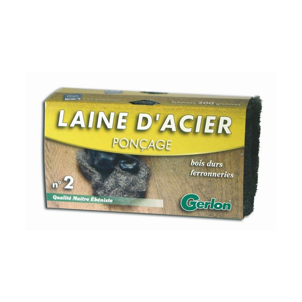 GERLON - Laine d'Acier n°2 Ponçage 200g