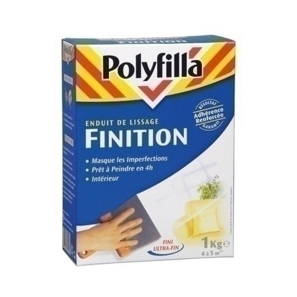 POLYFILLA - Enduit de Lissage Poudre Pour Finition 1kg