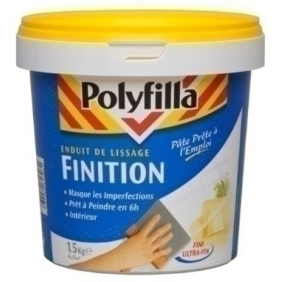Enduit de lissage pâte pour finition 1.5kg