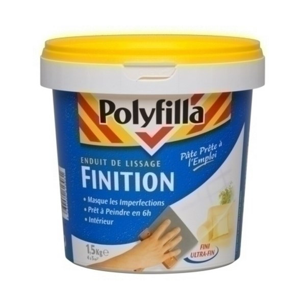 POLYFILLA - Enduit de Lissage Pâte Pour Finition 1.5kg