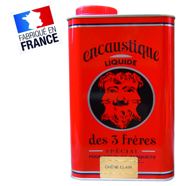 LES TROIS FRERES - Encaustique Liquide Pure Térébenthine 0.5L - Merisier
