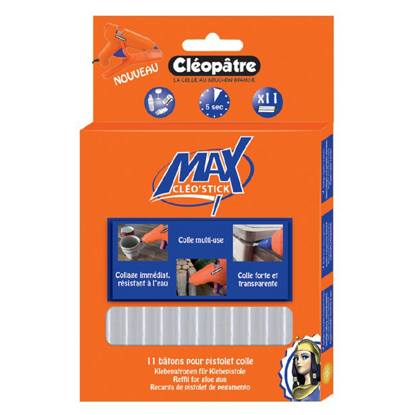 CLEOPATRE - Bâtonnets de Colle Pistolet Cléo'Stick Max Boite de 11