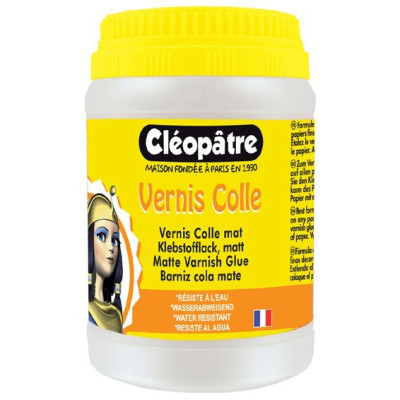 Cléopâtre Vernis colle Mat pot de 250gr