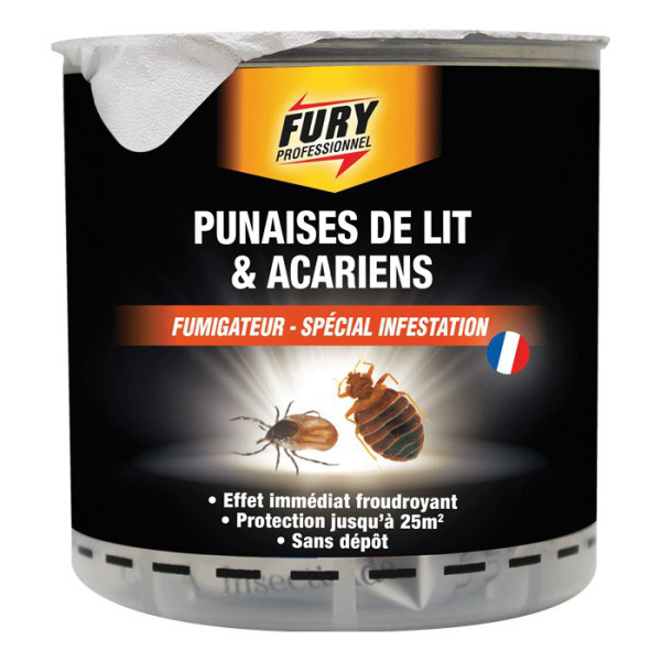 FURY - Fury Fumigateur Punaises de Lit et Acariens 25m²