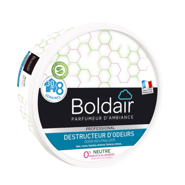 BOLDAIR - Gel Destructeur Odeur Neutre 300g