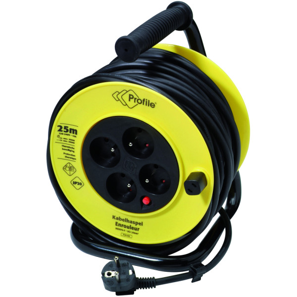 PROFILE - Enrouleur Electrique 3G1.5 PVC 25ml