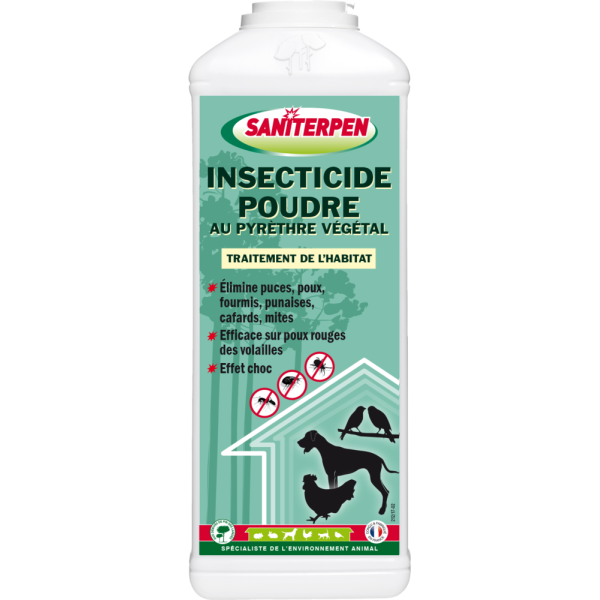 SANITERPEN - Saniterpen Insecticide Poudre au Pyrèthre Végétal Boite de 500g