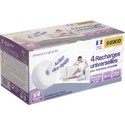 Recharge Absorbeur dHumidité 4 Galets percés de 500gr Parfum Lavande
