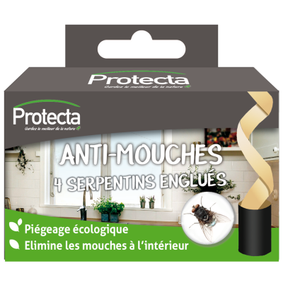 Anti-Mouches étui de 4 Serpentins Englués