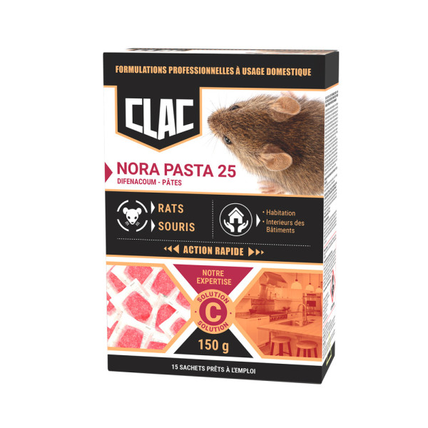 CLAC - Clac Raticide Pâtes Huilées Rats et Souris 150g TP14