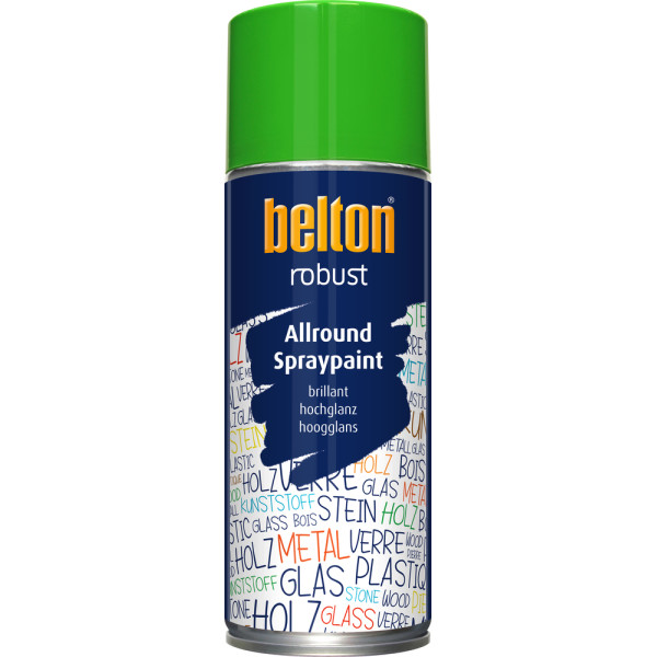 BELTON - Peinture de Finition Brillante Robust Aérosol 400ml vert jaune